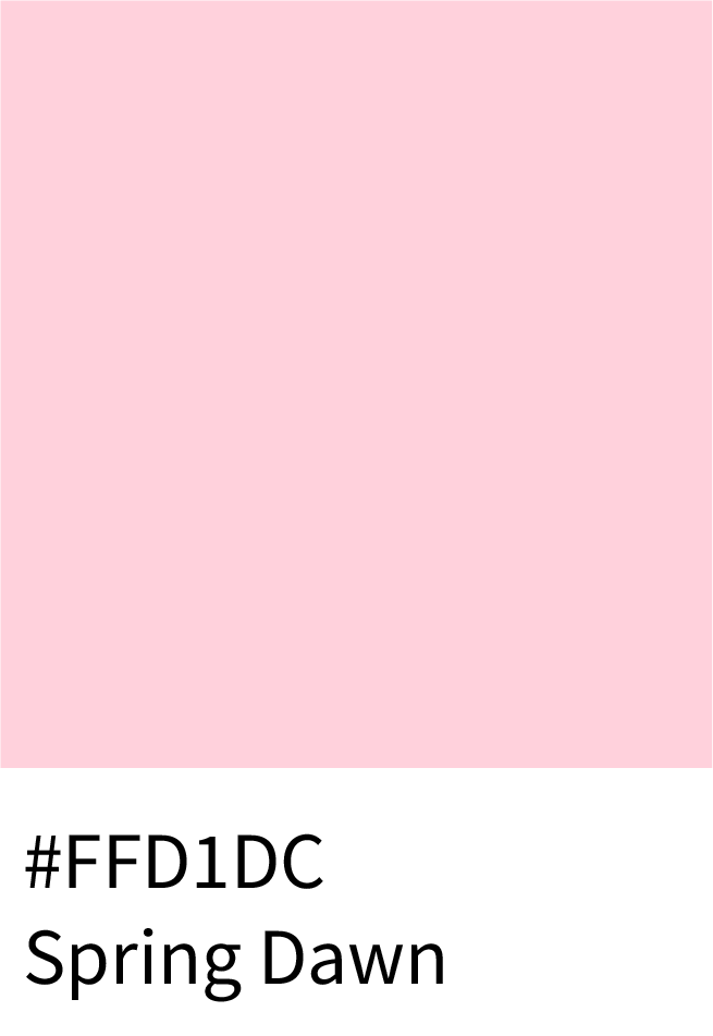 Spring Dawn Color Hex Code #FFD1DC
