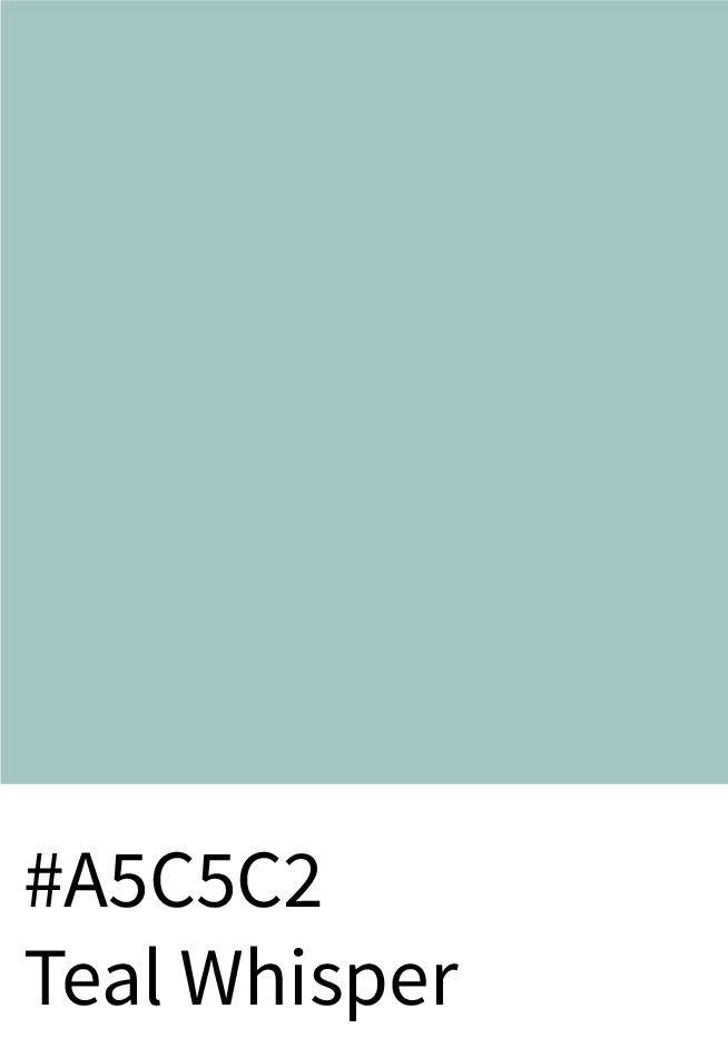 Teal Whisper Color Hex Code #A9C9C2