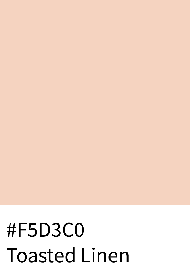 Toasted Linen Color Hex Code #F5D3C0