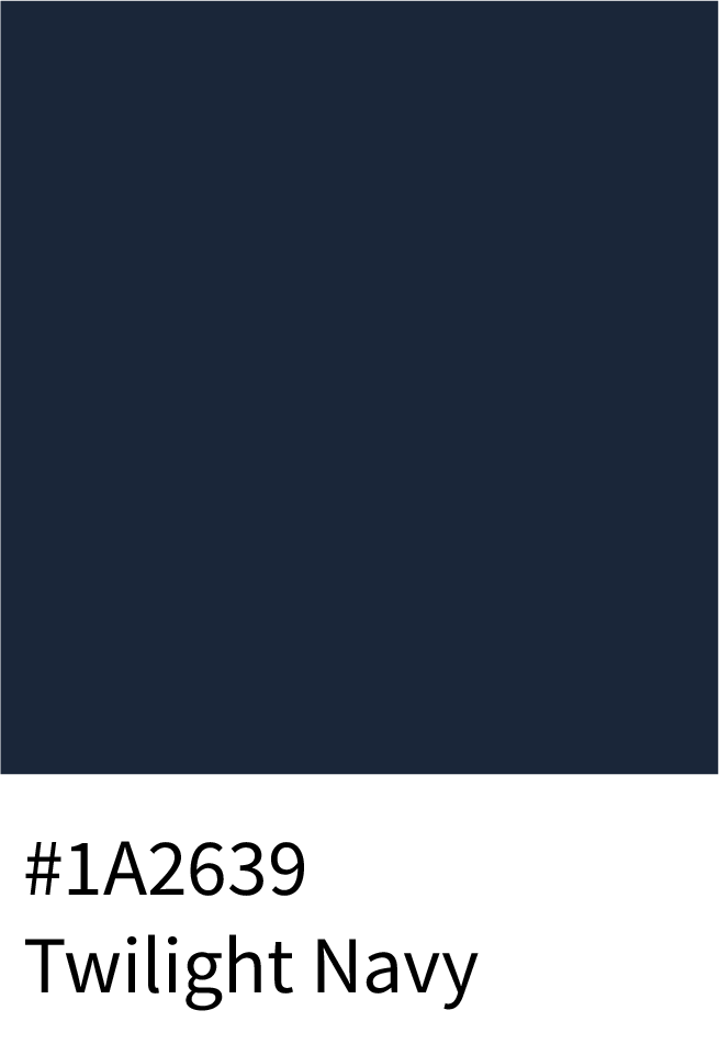 Twilight Navy Color Hex Code #1A2639