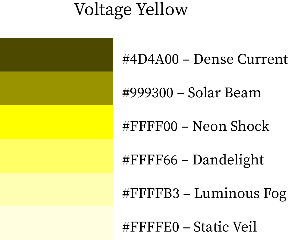 Voltage Yellow Color Hex Code
