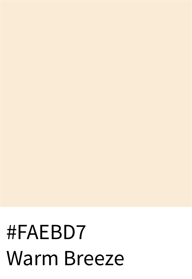 Warm Breeze Color Hex Code #FAEBD7