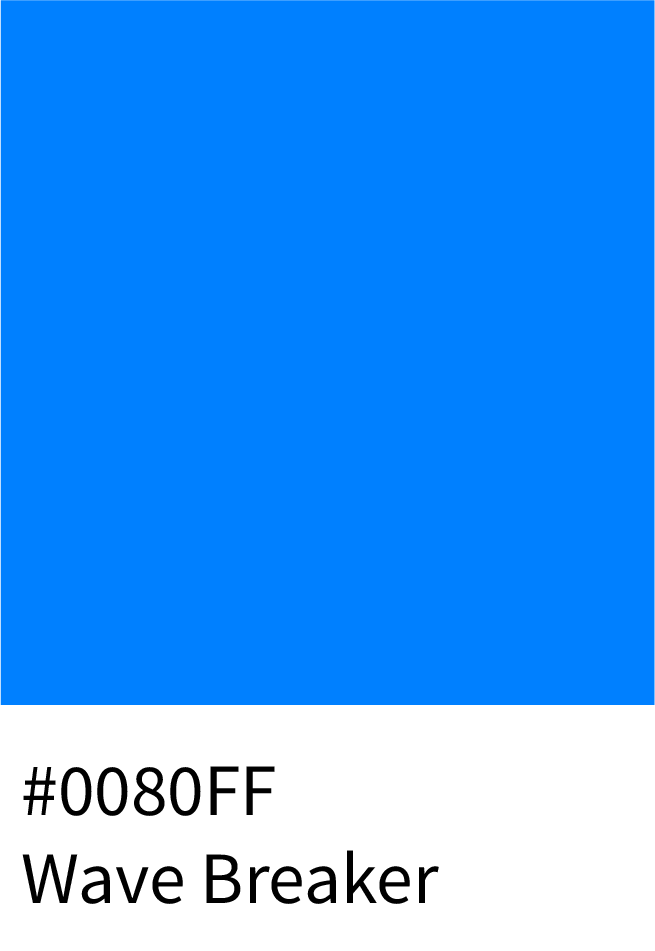 Wave Breaker Color Hex Code #00B5FF