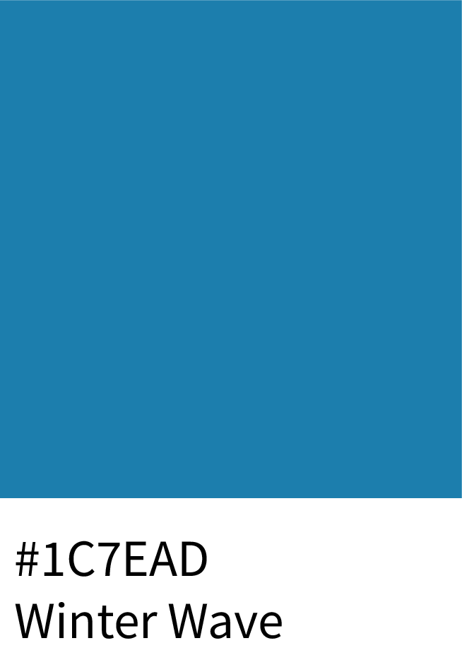 Winter Wave Color Hex Code #1C7EAD