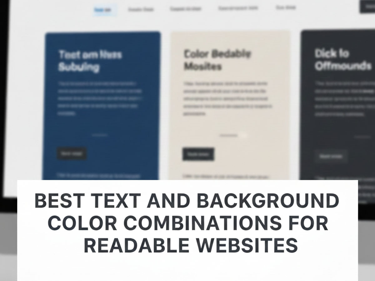 Best Text and Background Color Combinations for Readable Websites