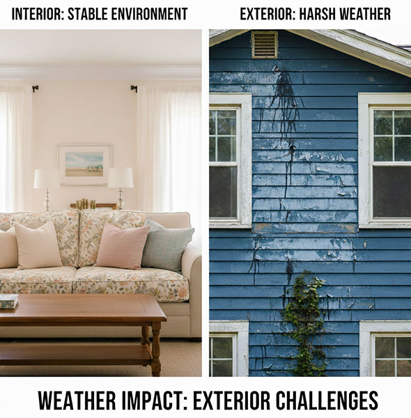 Weather Impact on Interior and Exterior Colors