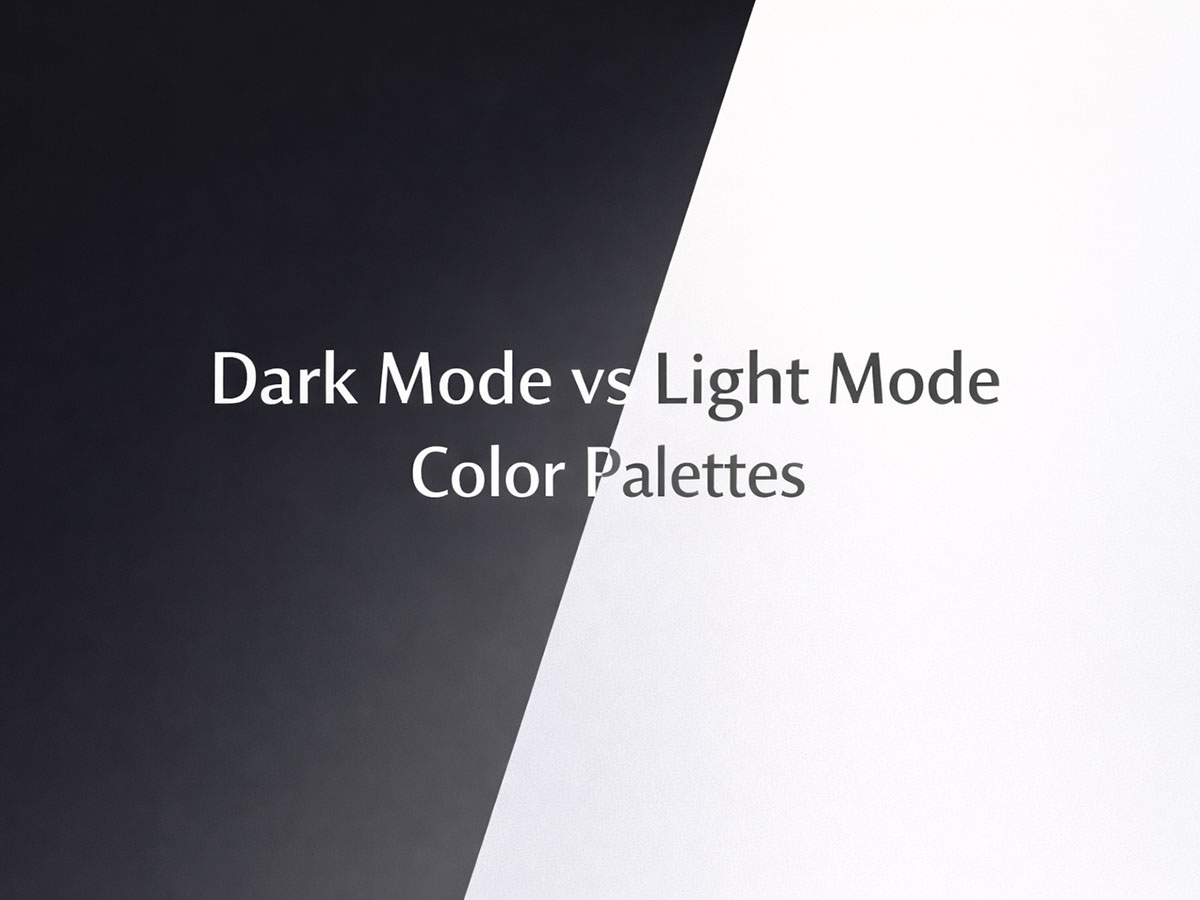 Dark Mode vs Light Mode Color Palettes