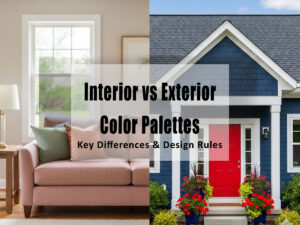 Interior vs Exterior Color Palette Rules
