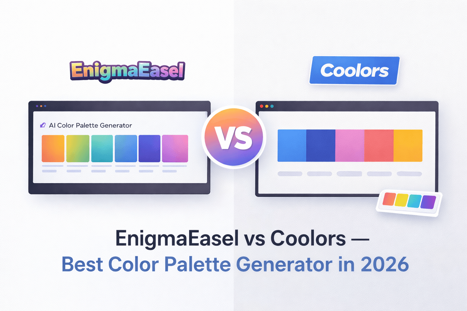 EnigmaEasel vs Coolors Color Palette Generator - Coolors Allternative
