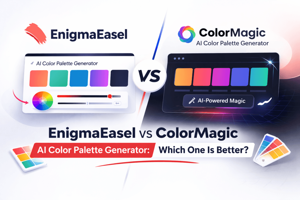 EnigmaEasel vs ColorMagic AI Color Palette Generator: Which one Is ...