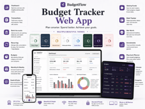 All in One Budget Planner HTML Web App