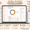 Zero Based Paycheck Planner