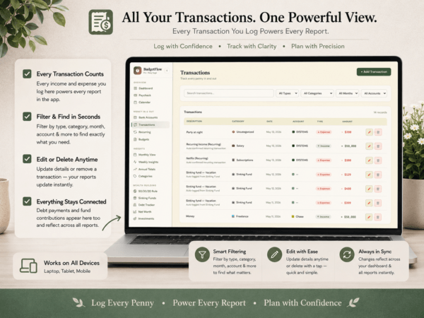 Transaction Planner