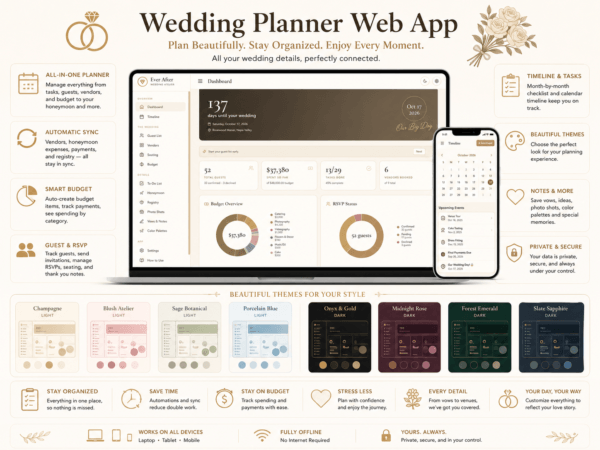 Wedding Planner Web App