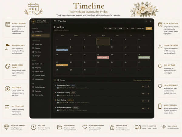 Wedding Timeline