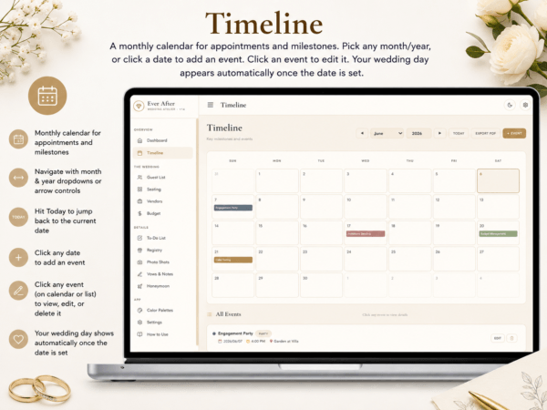 Wedding Timeline