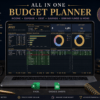 Dark Mode Budget Planner Spreadsheet
