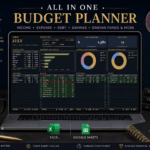 Dark Mode Budget Planner Spreadsheet