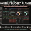 Budget Planner Spreadsheet Template